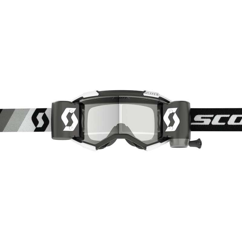 Ochelari de motocross Scott Fury WFS Premium negru-alb