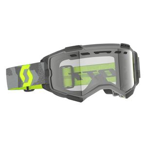 Ochelari de protecție de motocross Scott Fury Enduro gri-galben fluo