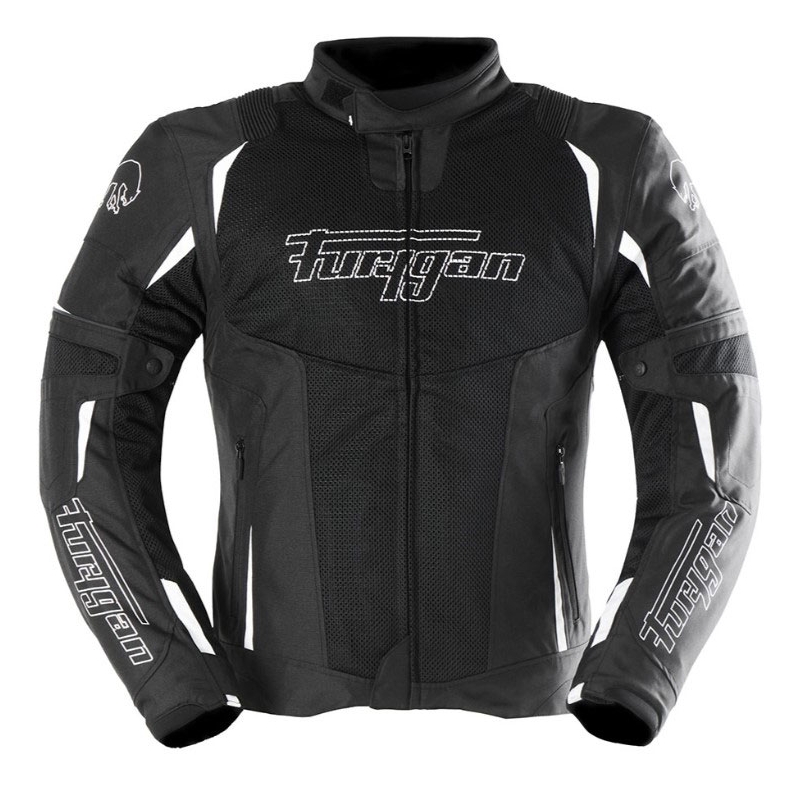 Geacă de motocicletă Furygan ULTRA SPARK 3IN1 VENTELAT+ negru și alb