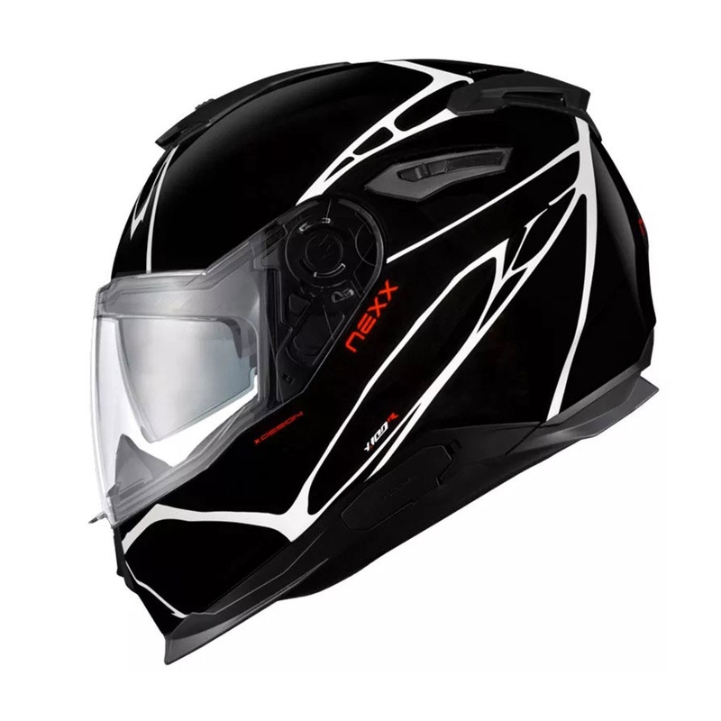 Casca moto integrala Nexx Y.100 B-SIDE negru-alb lichidare