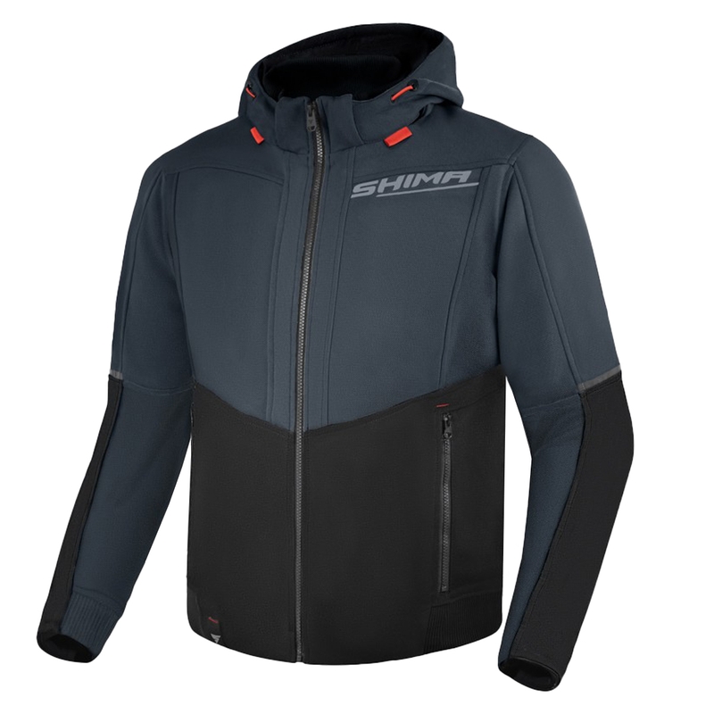 Shima Daybreaker hanorac cu glugă pentru motociclete gri-negru