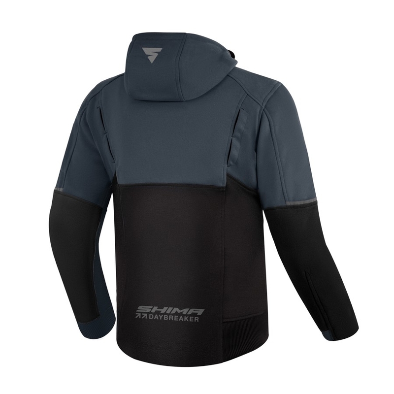 Shima Daybreaker hanorac cu glugă pentru motociclete gri-negru