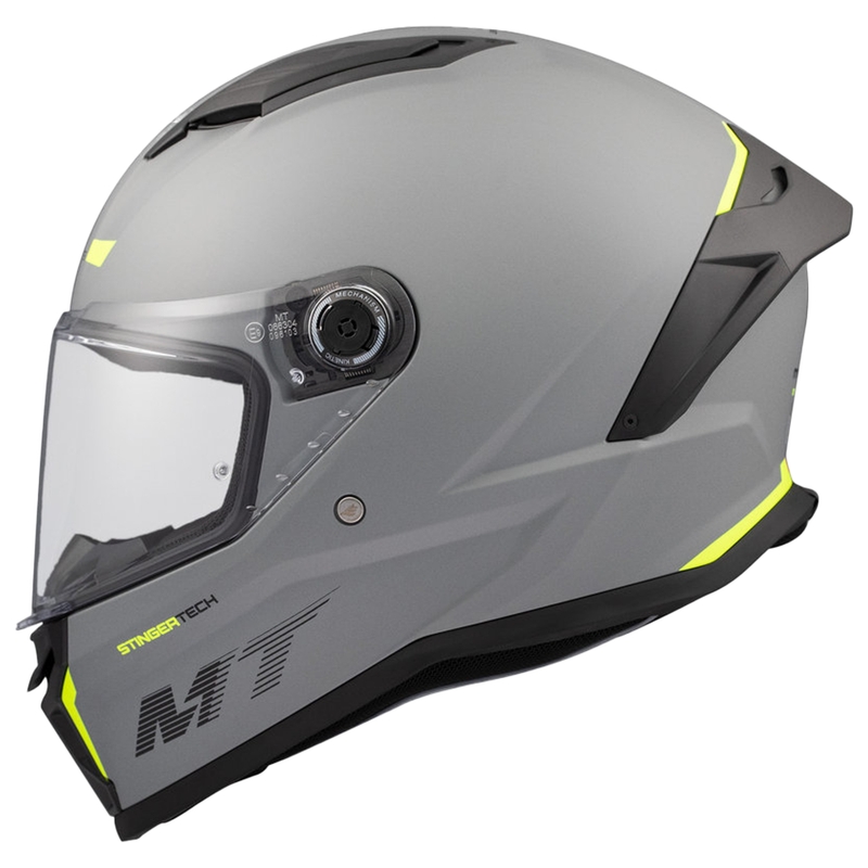 MT Stinger 2 Cască de motociclist integrală de culoare gri mată solidă MT Stinger 2