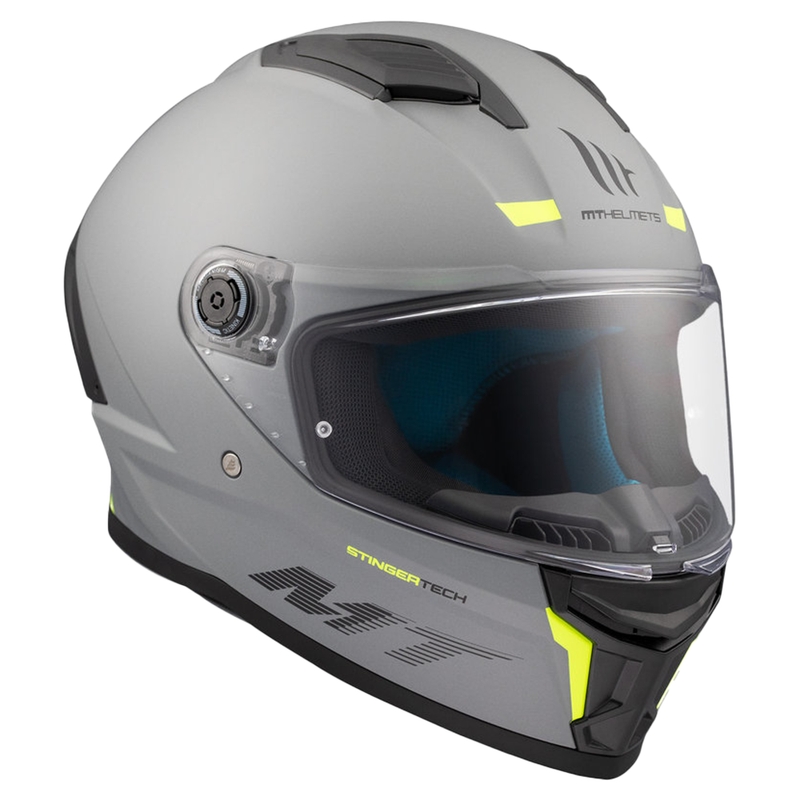 MT Stinger 2 Cască de motociclist integrală de culoare gri mată solidă MT Stinger 2