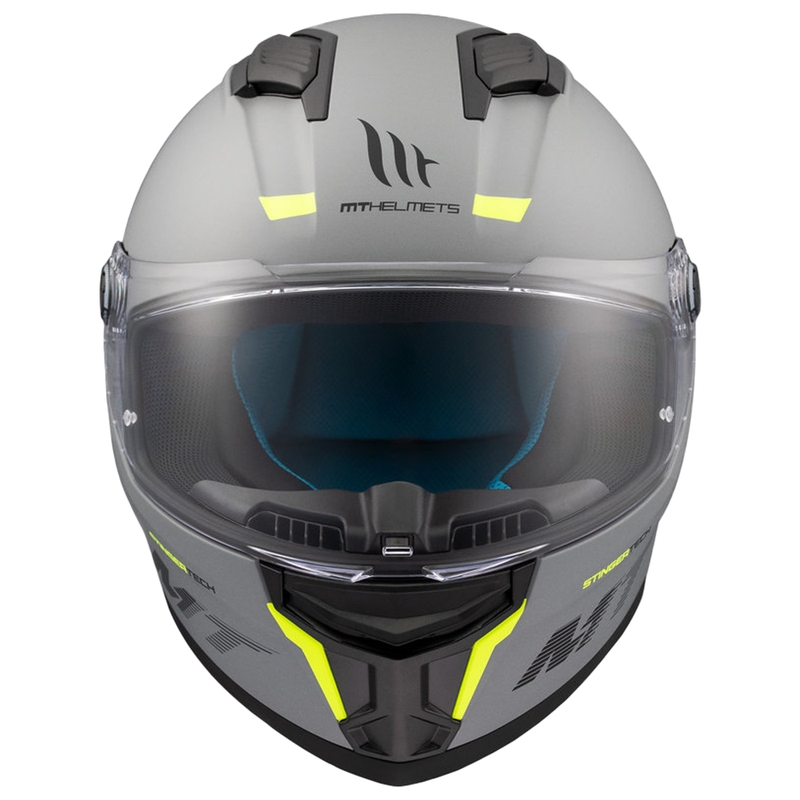 MT Stinger 2 Cască de motociclist integrală de culoare gri mată solidă MT Stinger 2