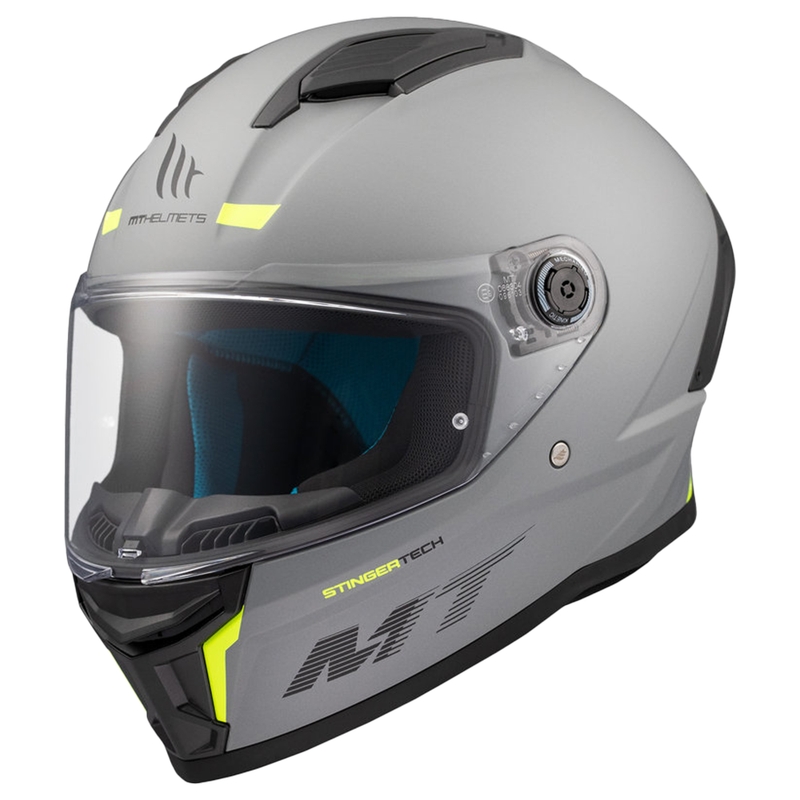 MT Stinger 2 Cască de motociclist integrală de culoare gri mată solidă MT Stinger 2