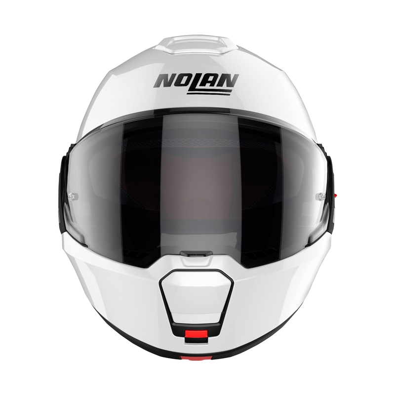 Cască de motocicletă pliabilă Nolan N120-1 Classico N-com albă