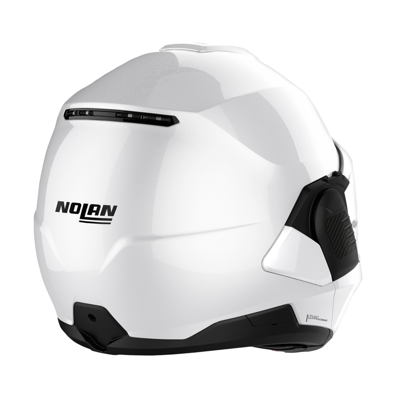 Cască de motocicletă pliabilă Nolan N120-1 Classico N-com albă