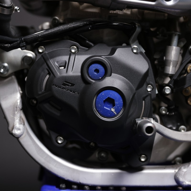 Clutch and ignition cover protector kit POLISPORT Negru