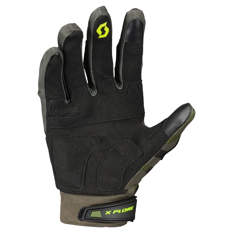 Mănuși moto SCOTT X-PLORE PRO verde armat-galben