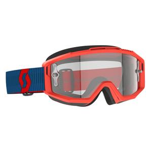 Ochelari de protecție de motocross SCOTT Split OTG albastru-rosu fluo