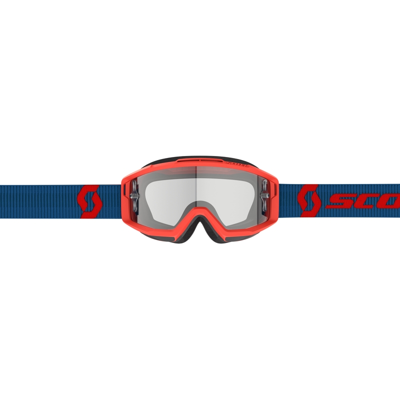 Ochelari de protecție de motocross SCOTT Split OTG albastru-rosu fluo