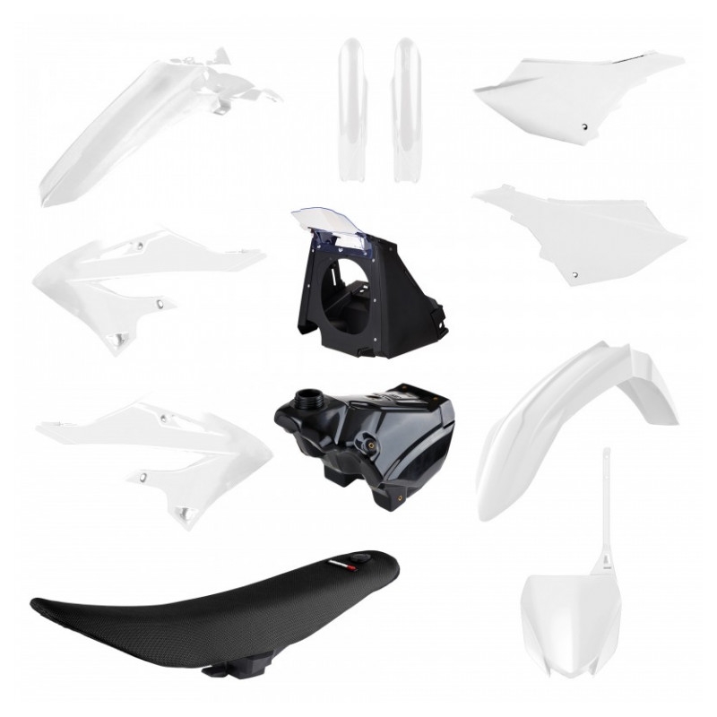 Kit plastice POLISPORT restyling Alb