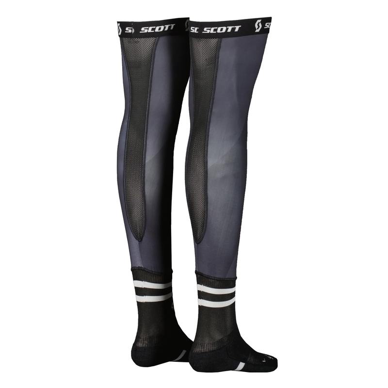 Ciorapi pentru genunchi SCOTT Knee Brace alb-negru