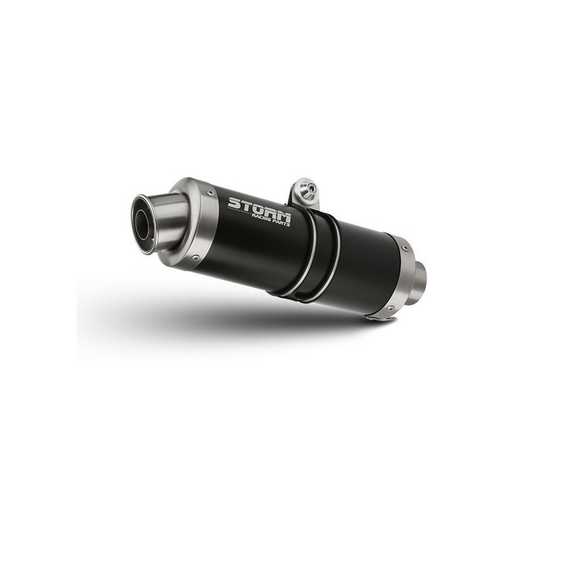 Sistem de evacuare complet 4x2x1 STORM GP negru otel pentru HONDA CB 650 F / FA 2014-2020