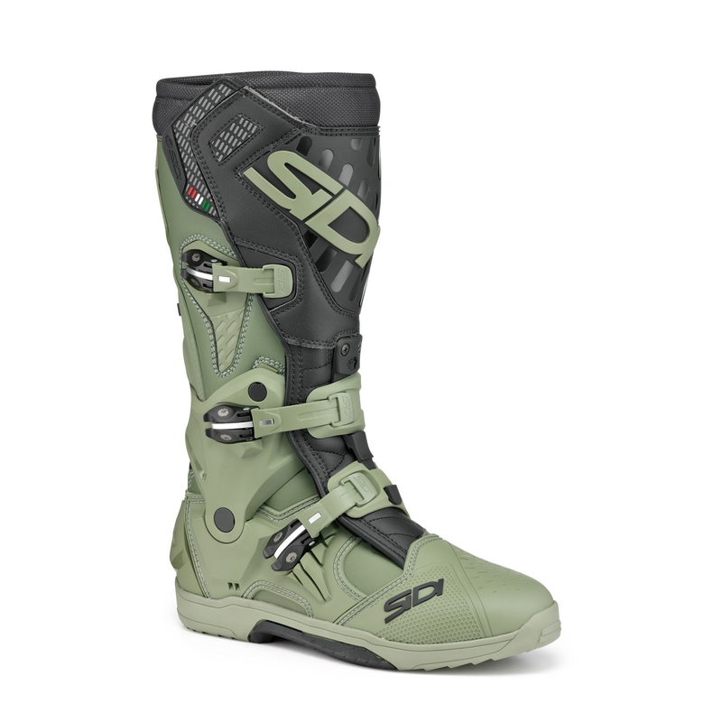 Cizme moto SiDi Crossair verde-negru
