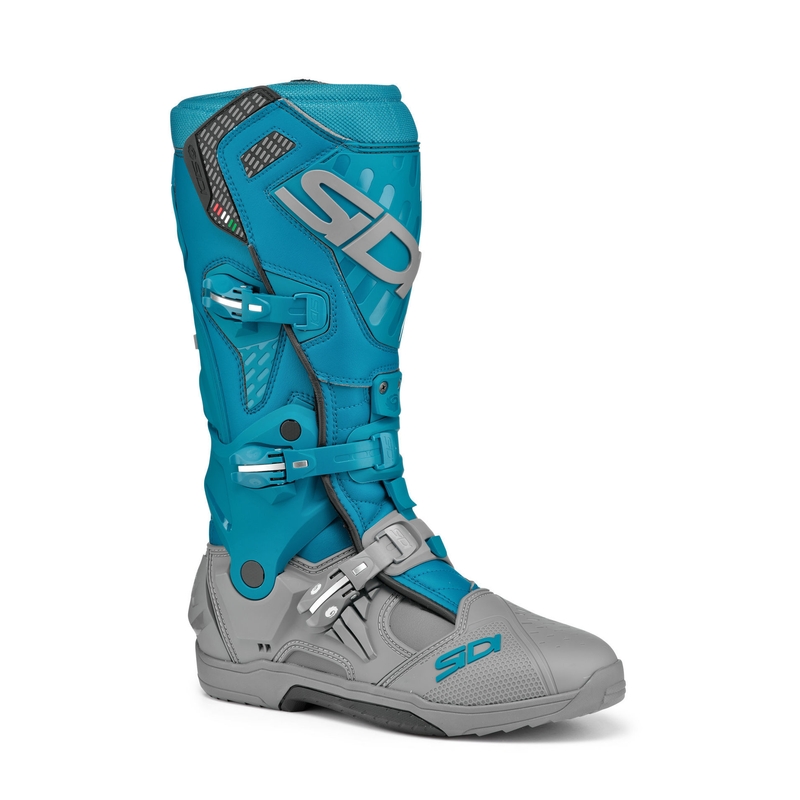 Cizme moto SiDi Crossair gri-albastru