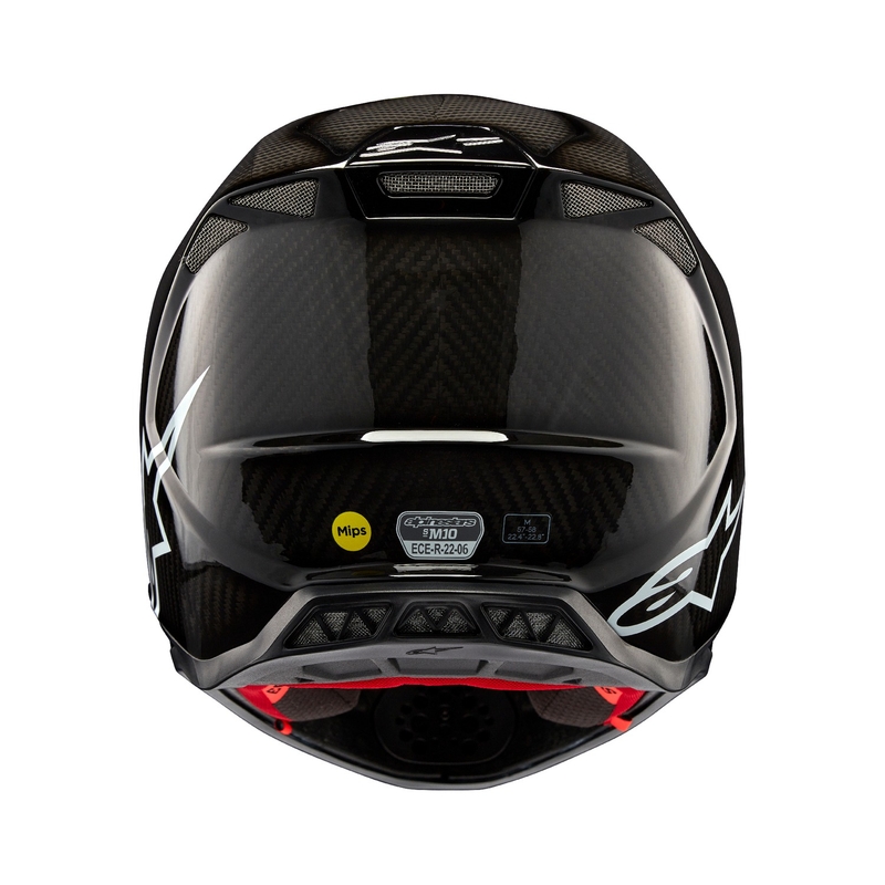 Casca motocross Alpinestars Supertech S-M10 Carbon solid lucios
