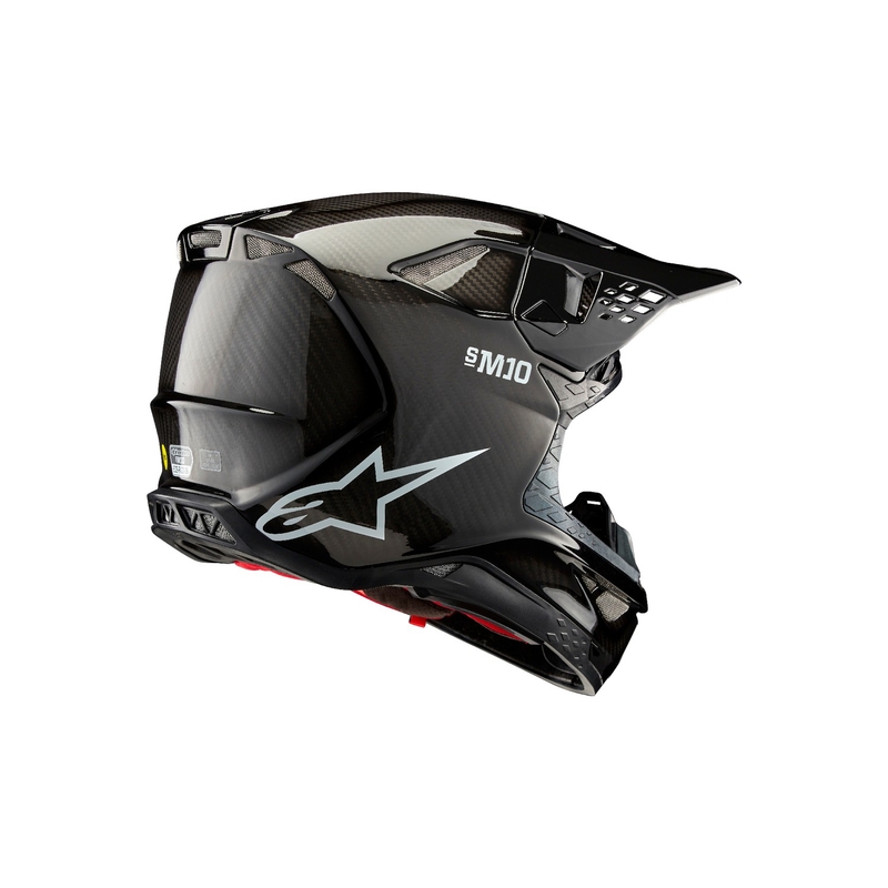 Casca motocross Alpinestars Supertech S-M10 Carbon solid lucios