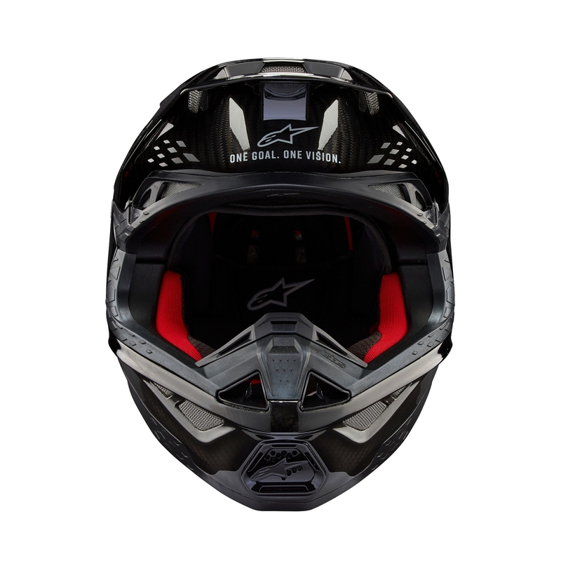 Casca motocross Alpinestars Supertech S-M10 Carbon solid lucios