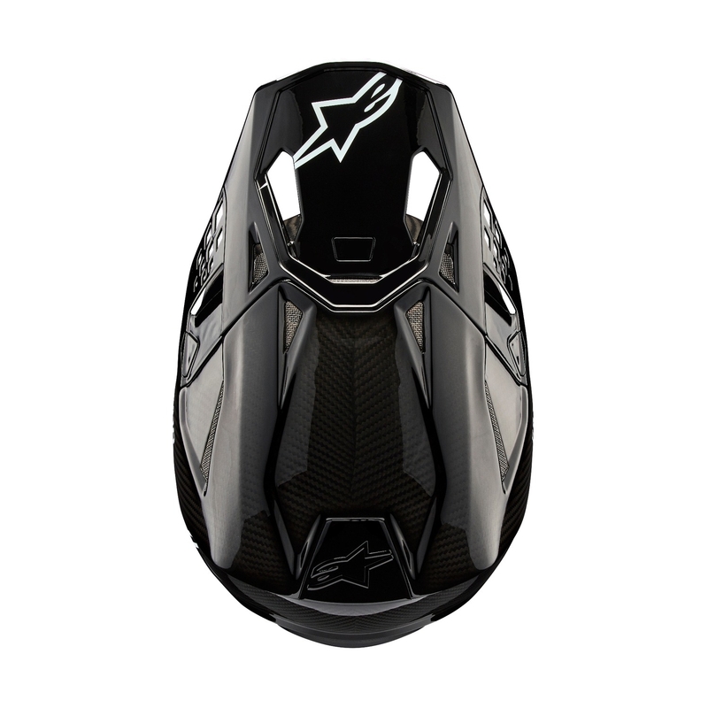 Casca motocross Alpinestars Supertech S-M10 Carbon solid lucios