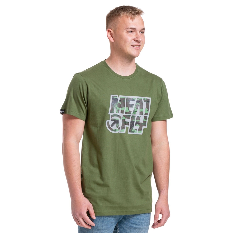 Tricou bărbați Meatfly Repash verde olive