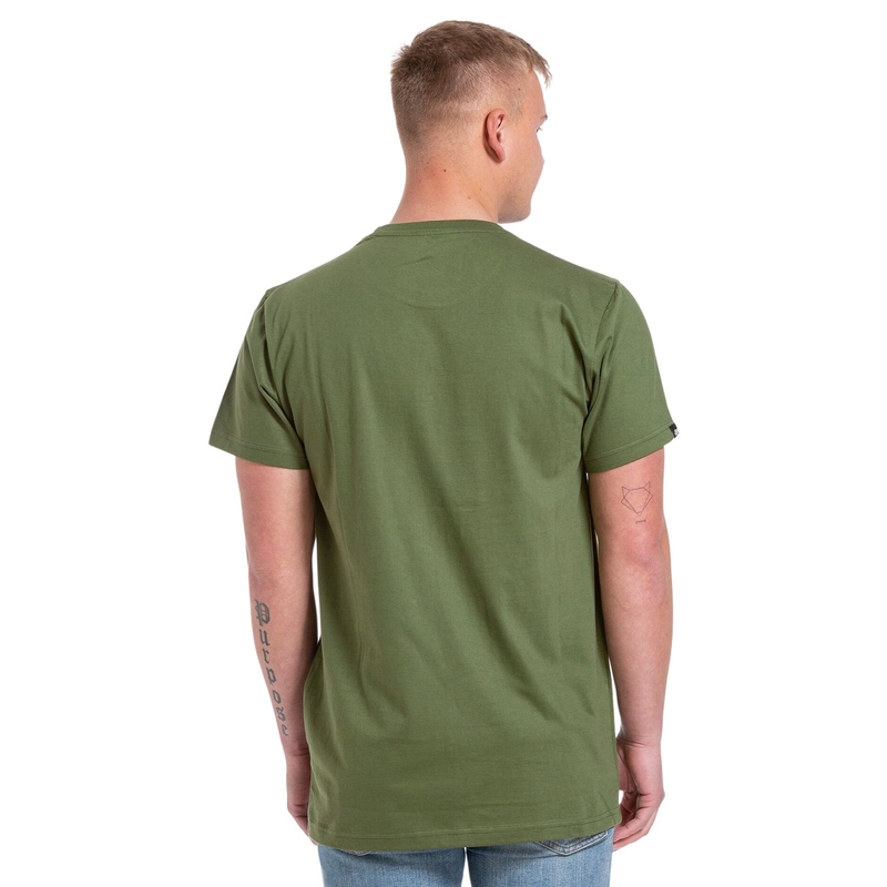 Tricou bărbați Meatfly Repash verde olive