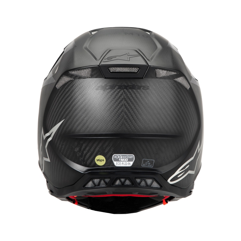 Casca de motocross Alpinestars Supertech S-M10 Fame carbon lucios/mat