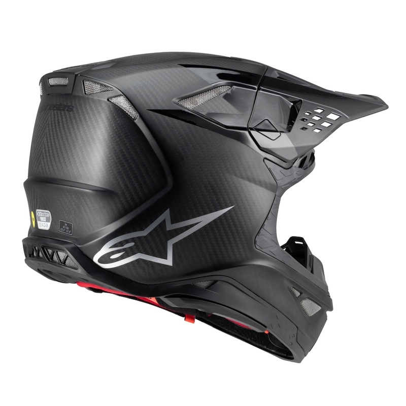 Casca de motocross Alpinestars Supertech S-M10 Fame carbon lucios/mat