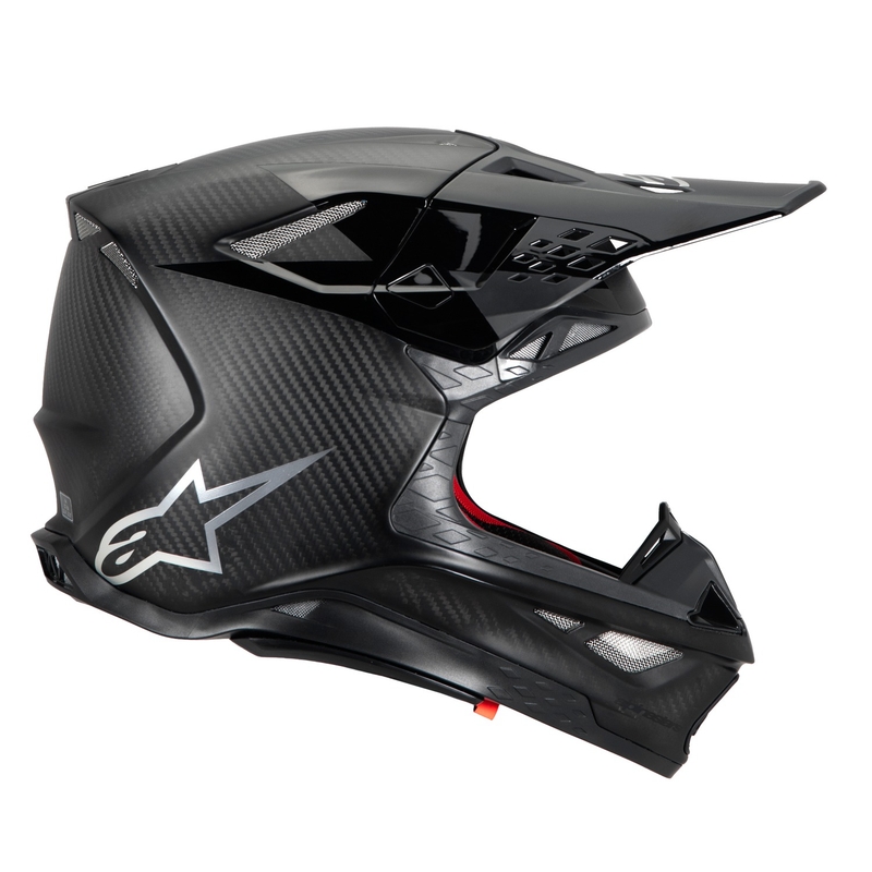 Casca de motocross Alpinestars Supertech S-M10 Fame carbon lucios/mat