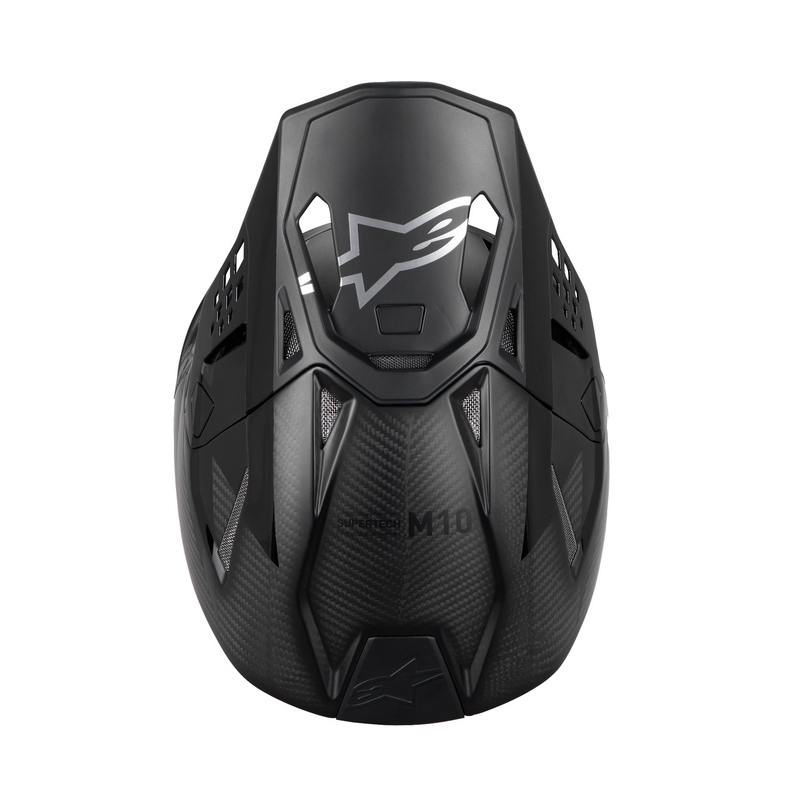 Casca de motocross Alpinestars Supertech S-M10 Fame carbon lucios/mat