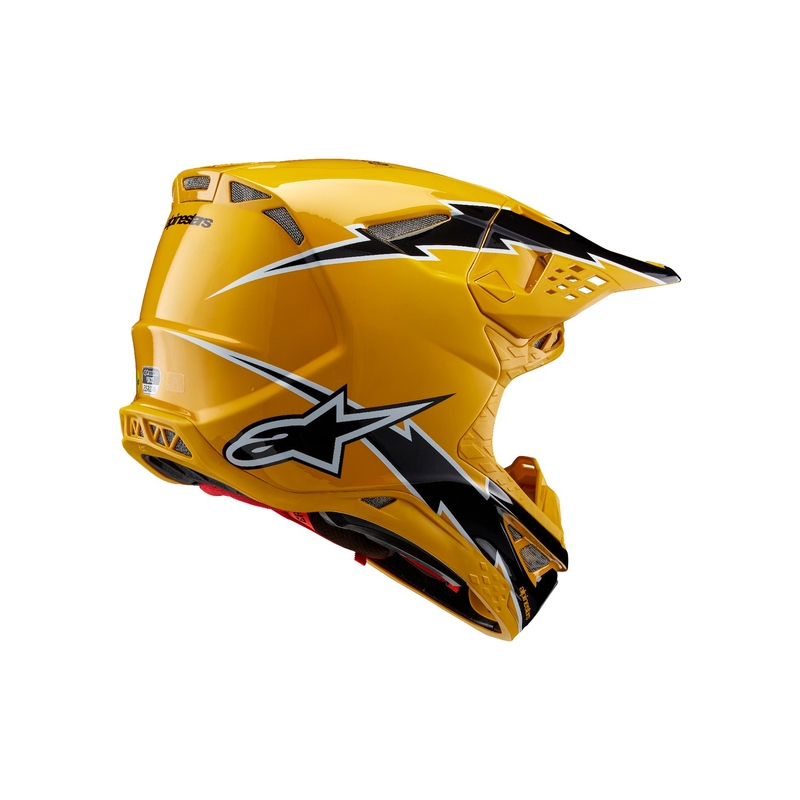 Casca de motocross Alpinestars Supertech S-M10 Ampress negru-galben
