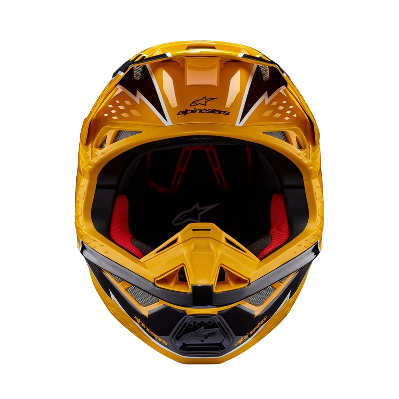 Casca de motocross Alpinestars Supertech S-M10 Ampress negru-galben