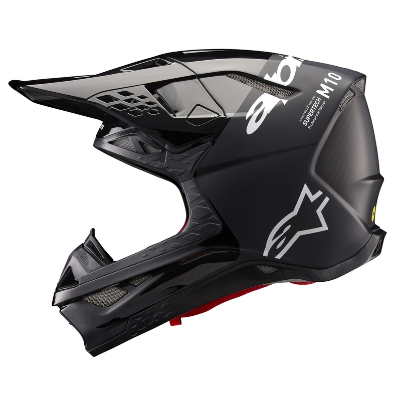 Casca de motocross Alpinestars Supertech S-M10 Flood Negru-Gri Inchis