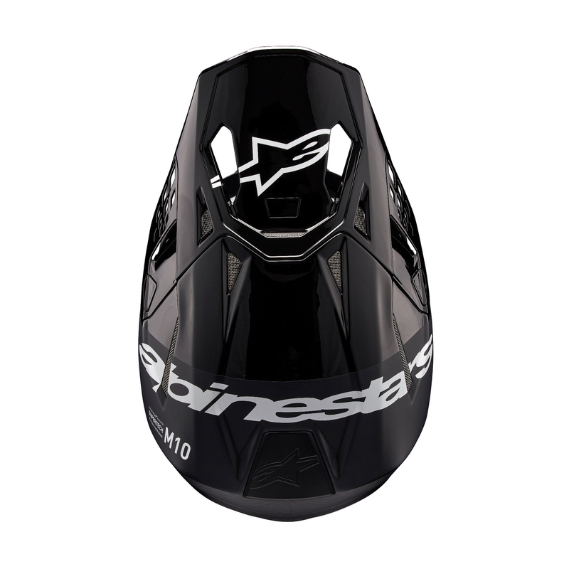Casca de motocross Alpinestars Supertech S-M10 Flood Negru-Gri Inchis