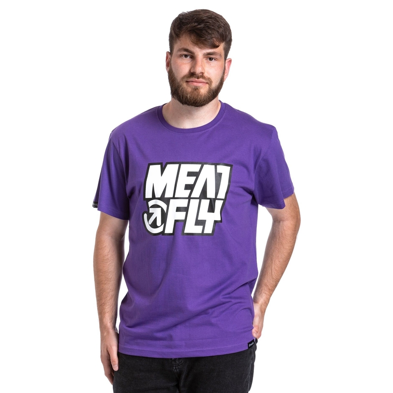 Tricou bărbați Meatfly Repash violet