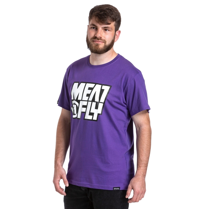 Tricou bărbați Meatfly Repash violet