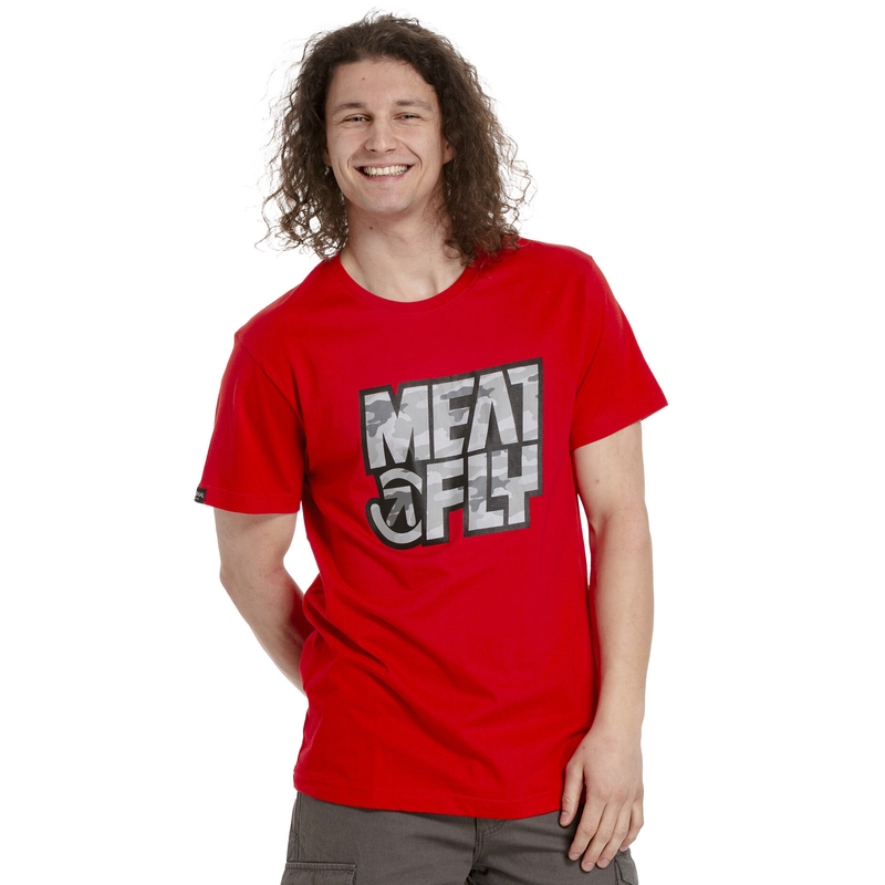 Tricou bărbați Meatfly Repash roșu