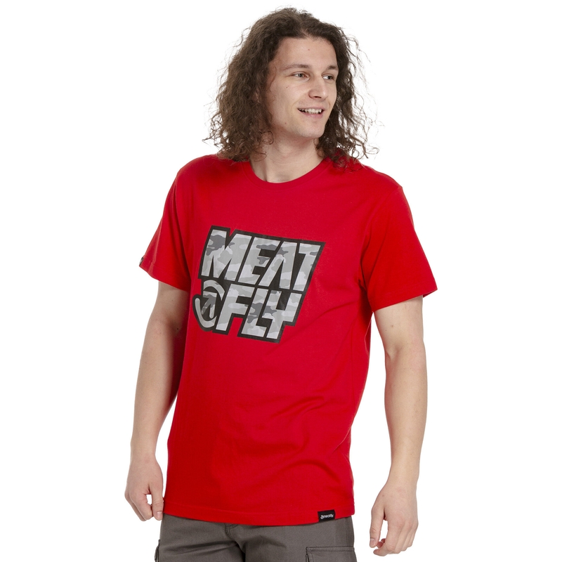Tricou bărbați Meatfly Repash roșu