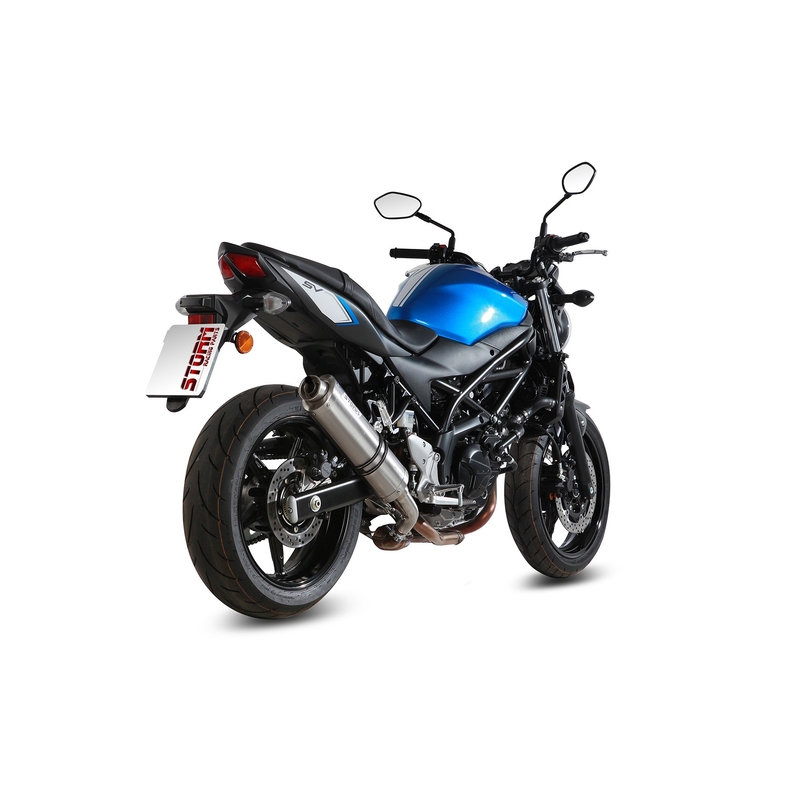 Evacuare STORM OVAL otel inoxidabil pentru SUZUKI SV 650 / S 2016-2024, SUZUKI SV 650 X 2016-2024