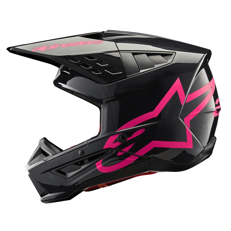 Casca motocross Alpinestars S-M5 Corp negru-roz