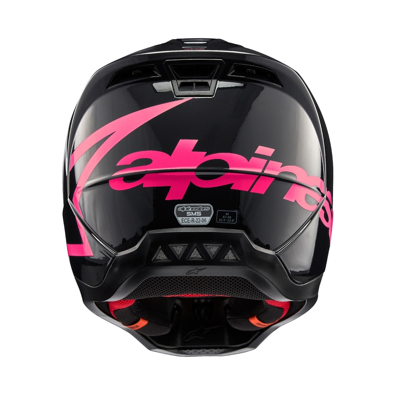 Casca motocross Alpinestars S-M5 Corp negru-roz