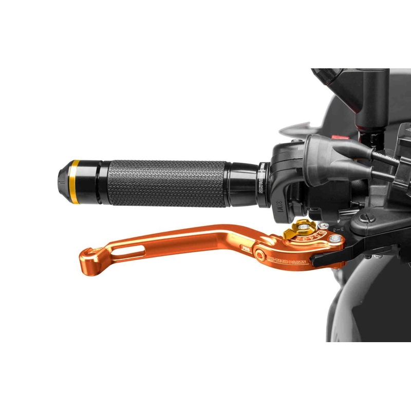 Maneta de frana fara adaptor PUIG foldable orange/gold