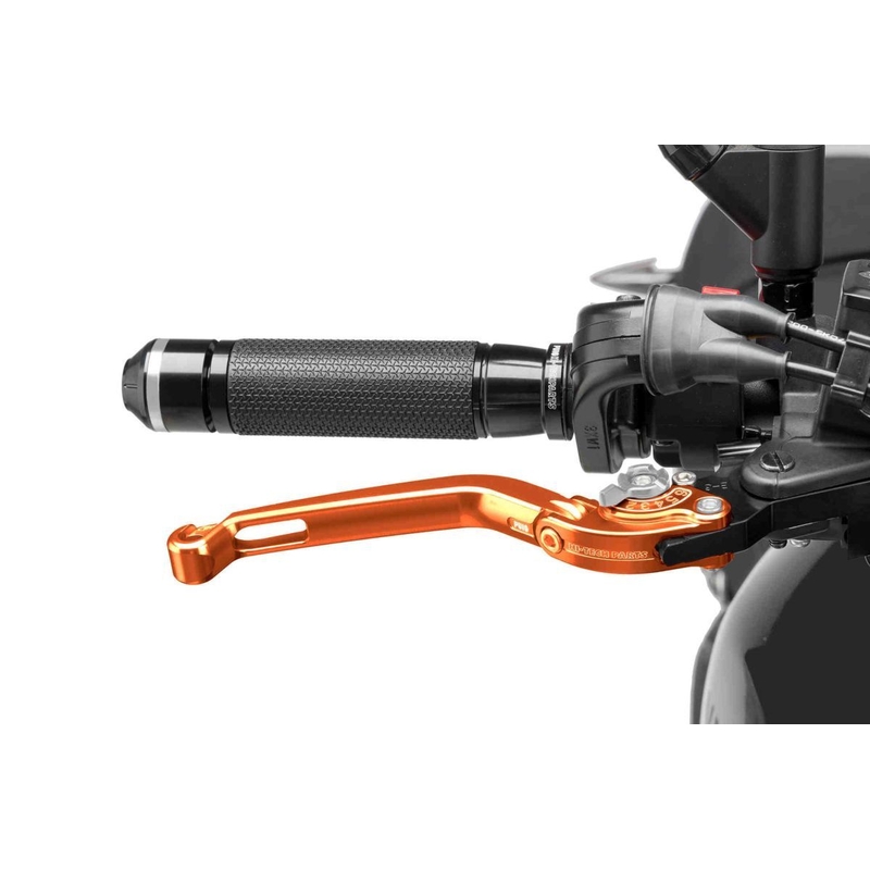 Maneta de frana fara adaptor PUIG foldable orange/silver
