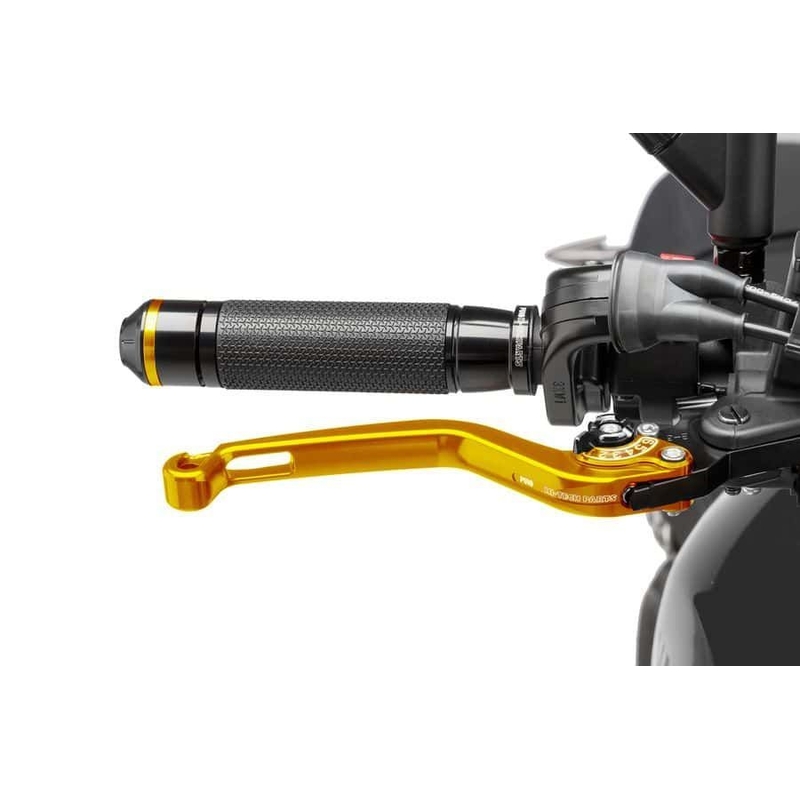 Maneta de frana fara adaptor PUIG lung gold/black