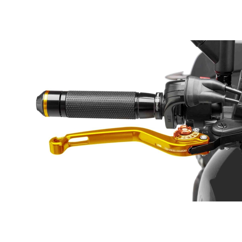 Maneta de frana fara adaptor PUIG lung gold/orange