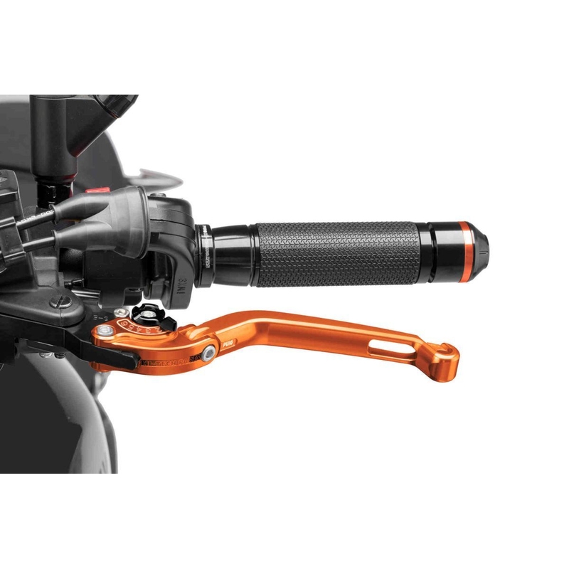 Maneta de ambreiaj fara adaptor PUIG foldable orange/black