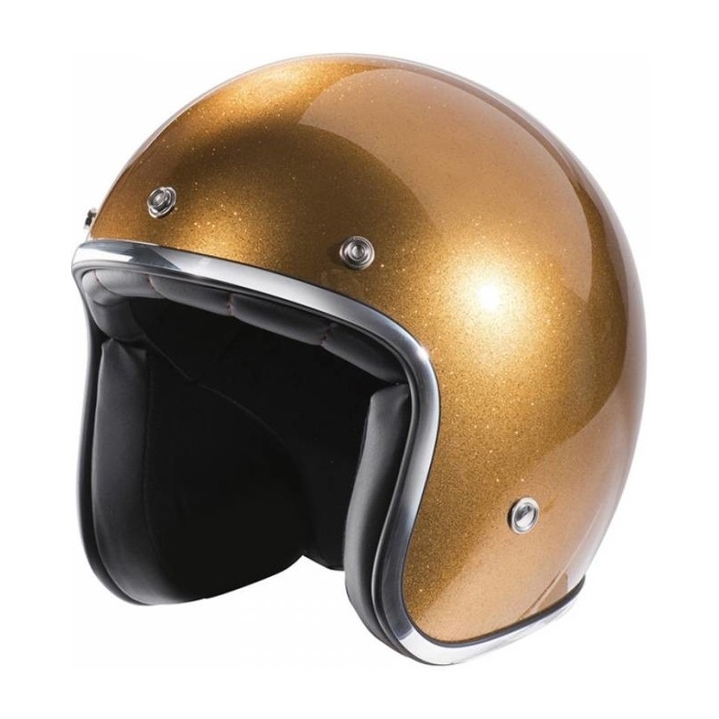 Cască de motocicletă deschisă NOX N242 aur metalizat