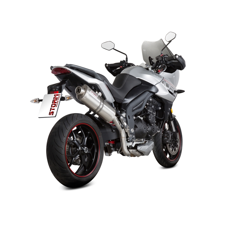 Evacuare STORM OVAL otel inoxidabil pentru TRIUMPH Tiger 1050 Sport 2017-2021