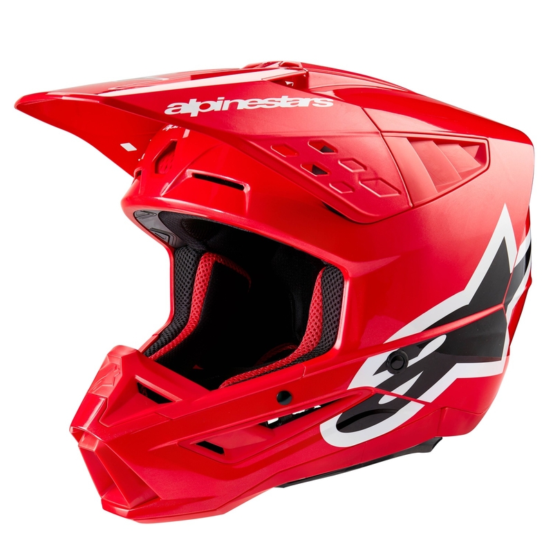 Casca motocross Alpinestars S-M5 Corp rosie